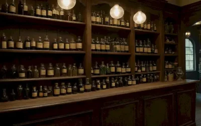 Tienda de farmacias del siglo XIX