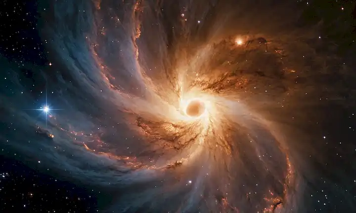 Una estrella masiva que explotó en una explosión de luz y energía