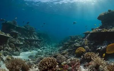 paisaje bajo el agua