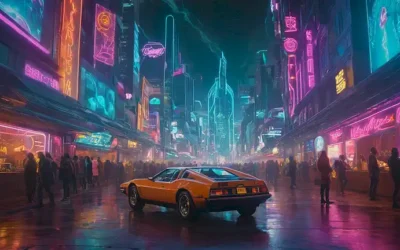 Obras de arte inspiradas en los años 80 con colores audaces