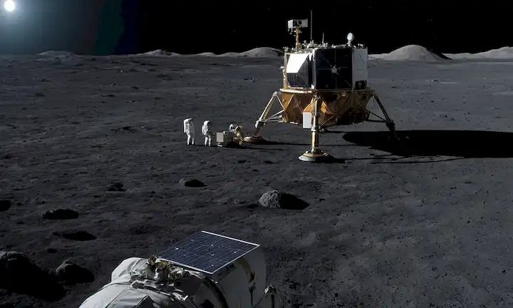 Superficie lunar 3D