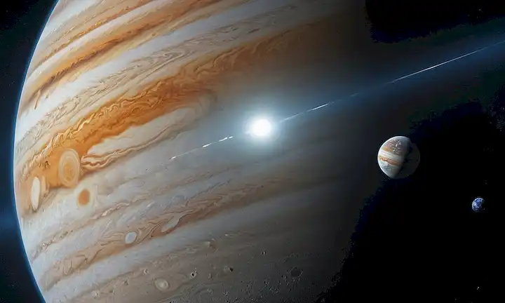 3D rendering of Jupiters Great Red Spot