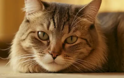 Un disparo de cerca de una cara de gatos con una textura suave y aterciopelada