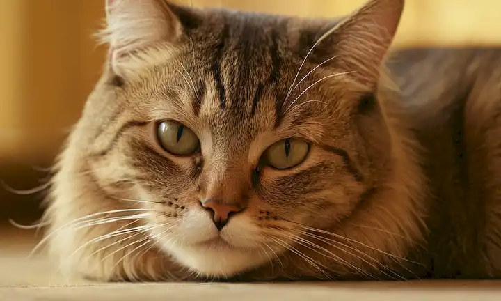Un disparo de cerca de una cara de gatos con una textura suave y aterciopelada