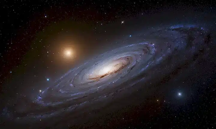ilustración 3D de una nebulosa oscura con estrellas brillantes y planetas en órbita, tenriles fantasmalmente débiles de materia oscura girando alrededor de cúmulos de galaxias masivas, misteriosos rayos cósmicos que fluyen de agujeros negros distantes, filamentos brillantes de gas invisible y polvo iluminando el vacío, galaxias y estrellas desvaneciendo en la distancia como niebla