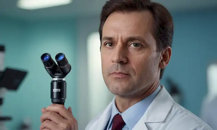 3D rendering of a doctor in a white coat