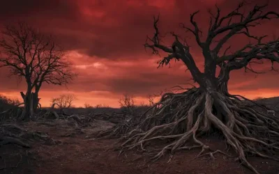 Un paisaje oscuro y estremecedor
