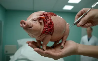 órgano de cerdo 3D